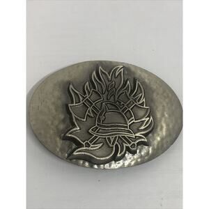 Firefighter Helmet Axes Fire Belt Buckle Dragon Collection Tanside England 1995